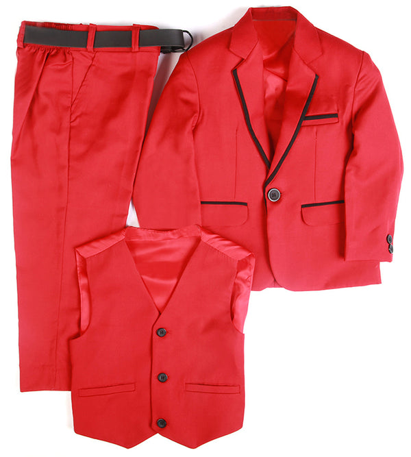 Boys 3 Pcs Coat Suit - 0252203
