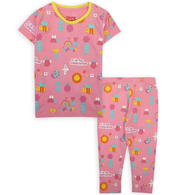 Girls 2 Pcs Night Suit - 0286808