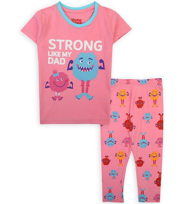 Girls 2 Pcs Night Suit - 0286816