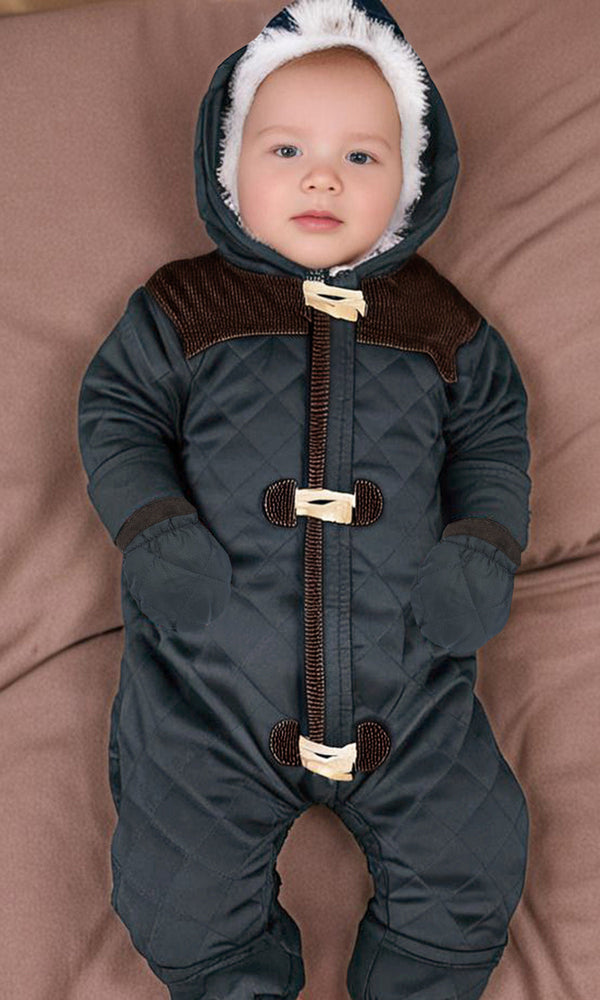 Boys Hooded Romper - 0296481