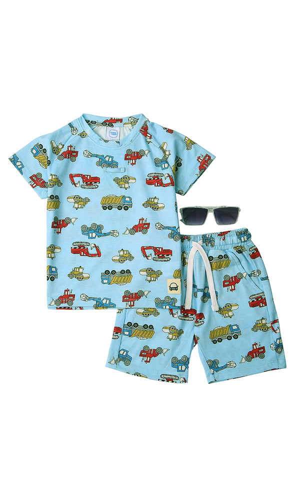 Boys 2 Pcs Suit With Sun Glasses - 0308501