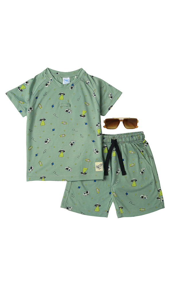 Boys 2 Pcs Suit With Sun Glasses - 0308592