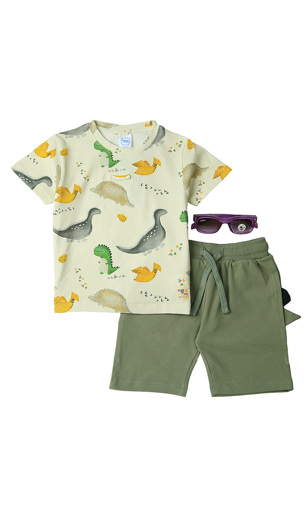 Boys 2 Pcs Suit With Sun Glasses - 0308619