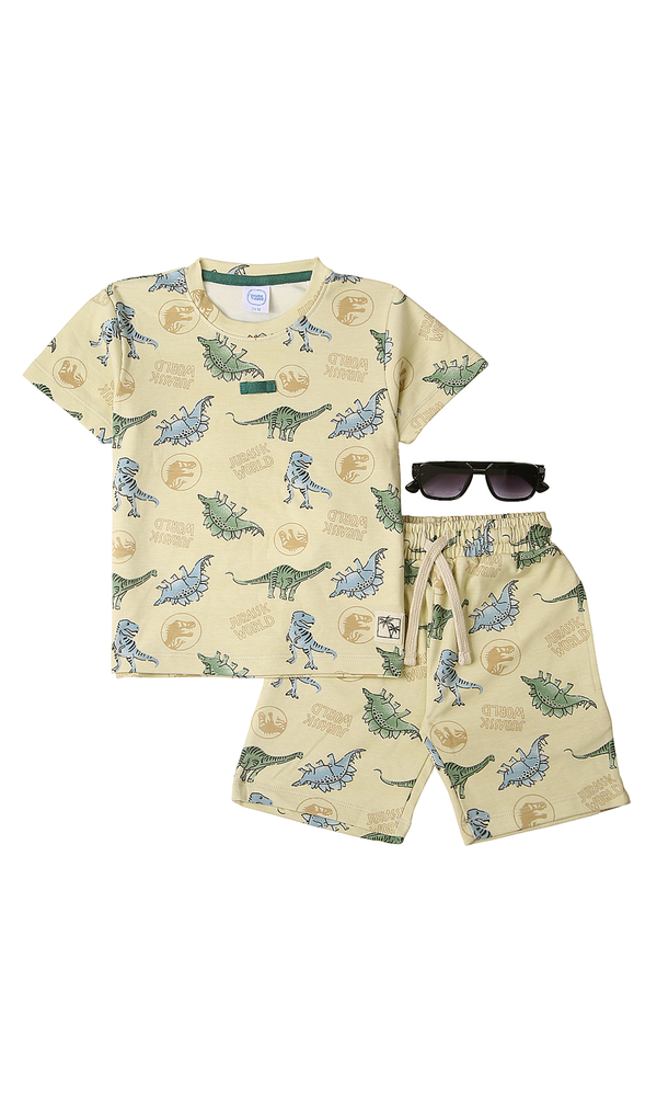 Boys 2 Pcs Suit With Sun Glasses - 0308631