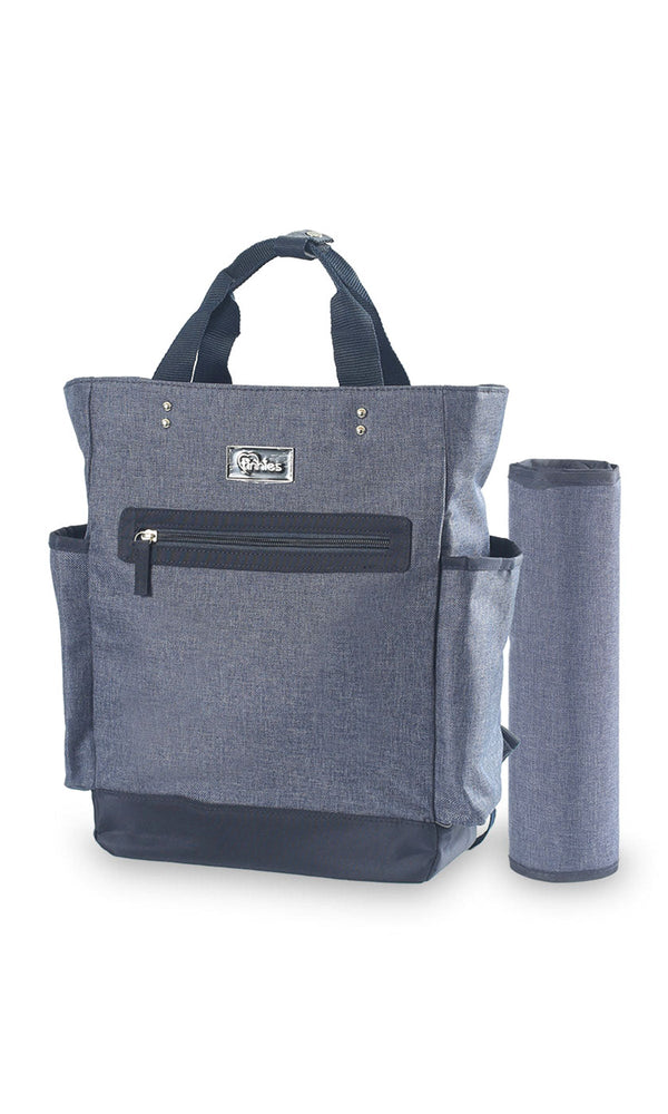 Baby Diaper Bag Pack Minimal Textured - Blue