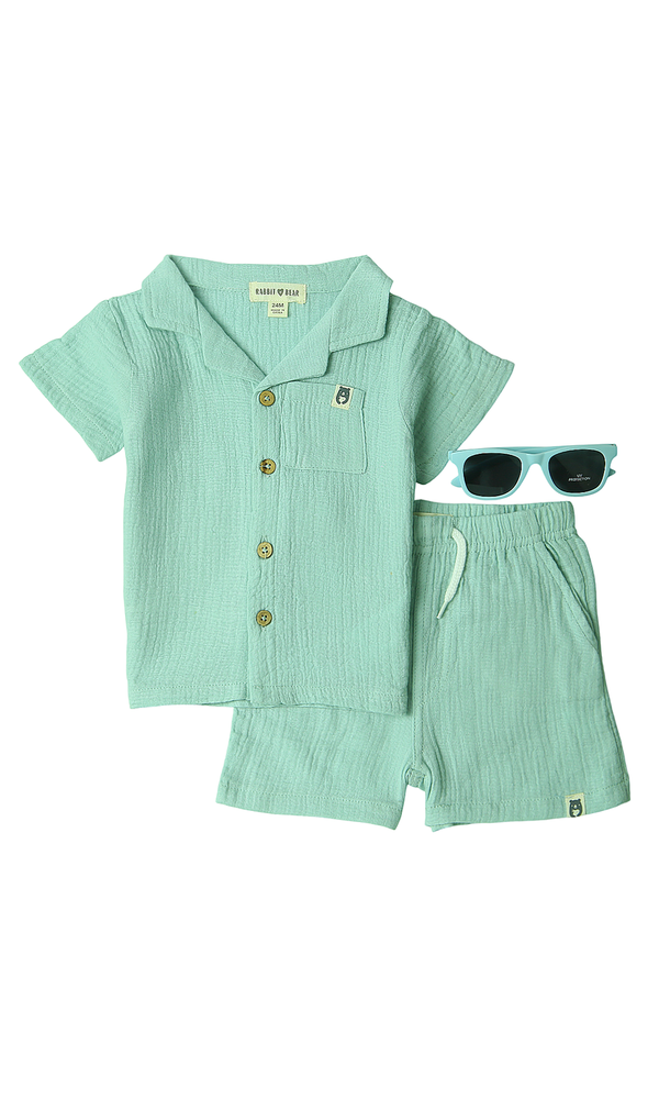 Boys 2 Suit With Sunglasse -0309769