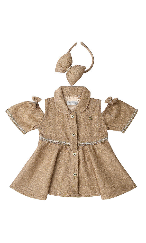 Girls Frock With Head Band - 0310369