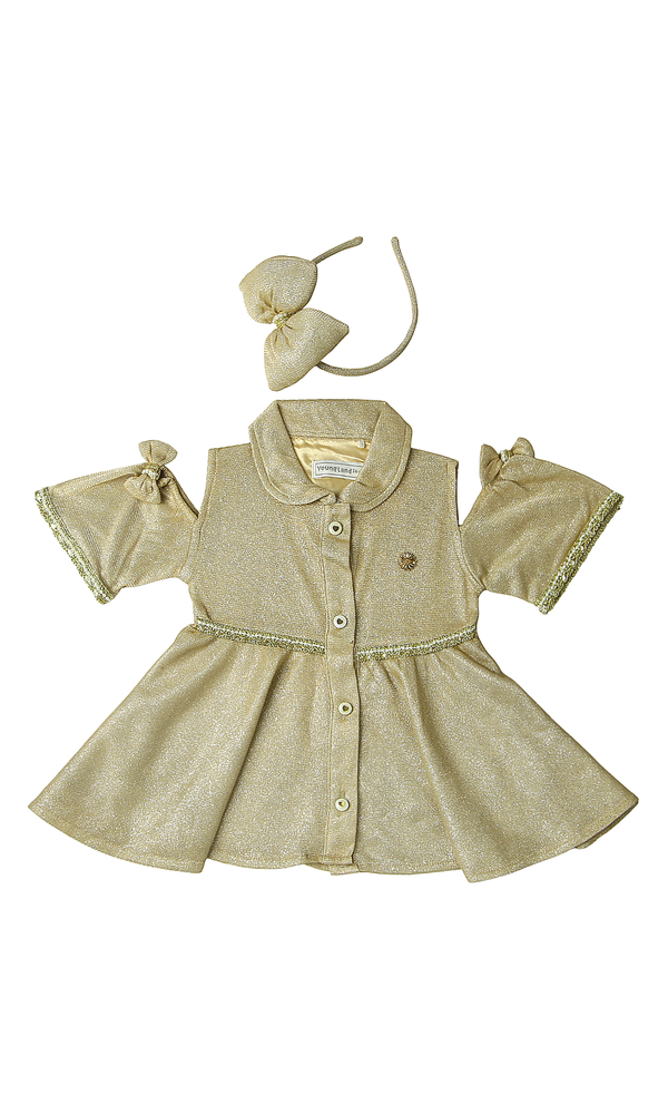 Girls Frock With Head Band - 0310374