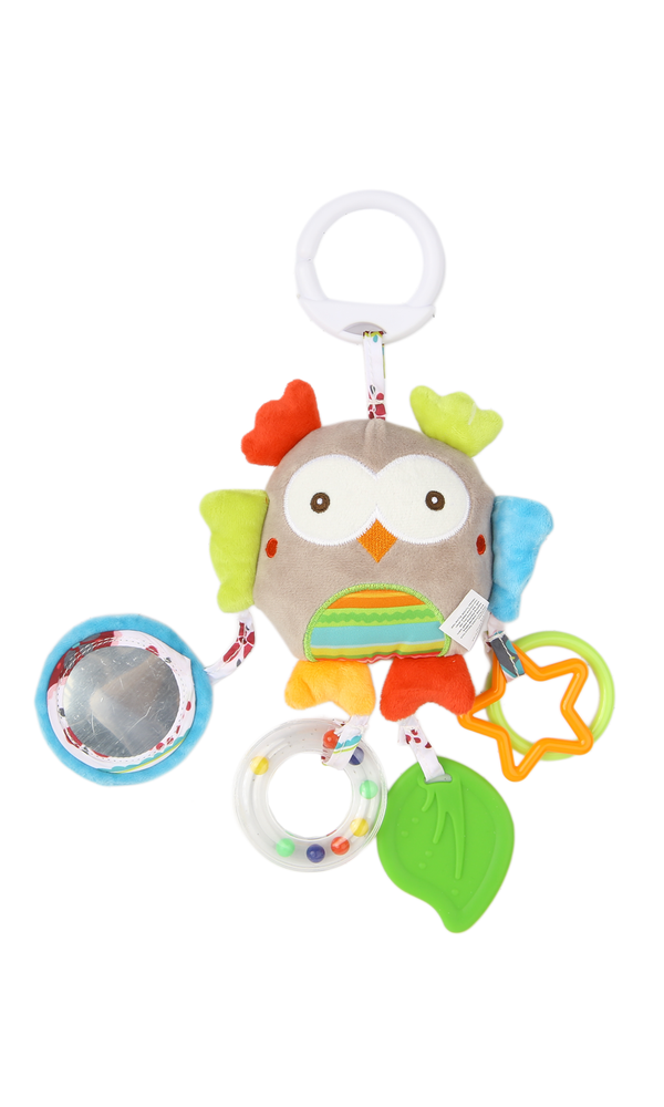 Plush Hanging Toy with Rattle & Teether - 0314325