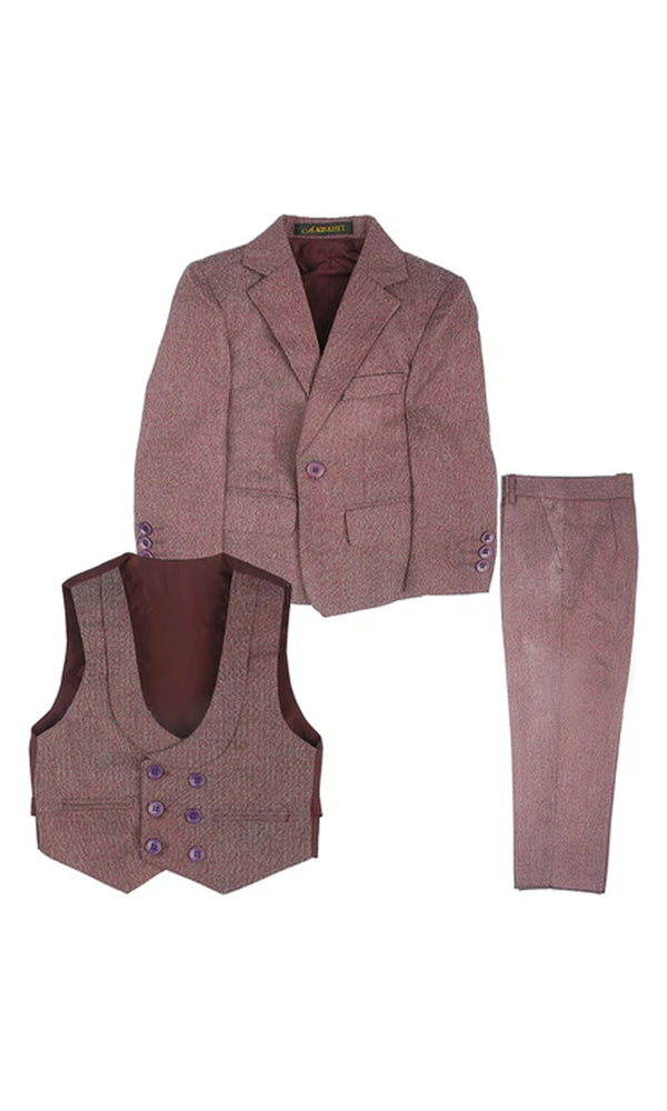 Boys 3 Pcs Coat Suit - 0294341