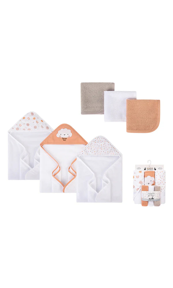 6 Pcs Bath Towel & Washcloth Set - 0294915