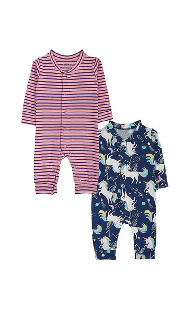 Girls Sleep Suit Pack Of 2 - 0292778