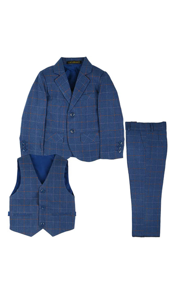 Boys 3 Pcs Coat Suit - 0294432