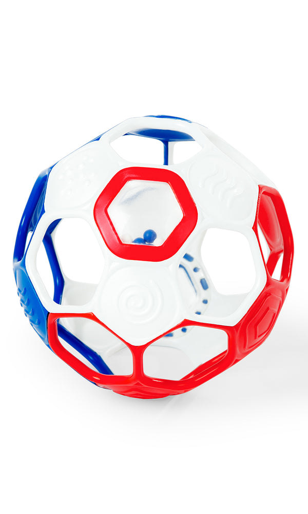 Grippin Goals Rattle Ball – Red, White & Blue