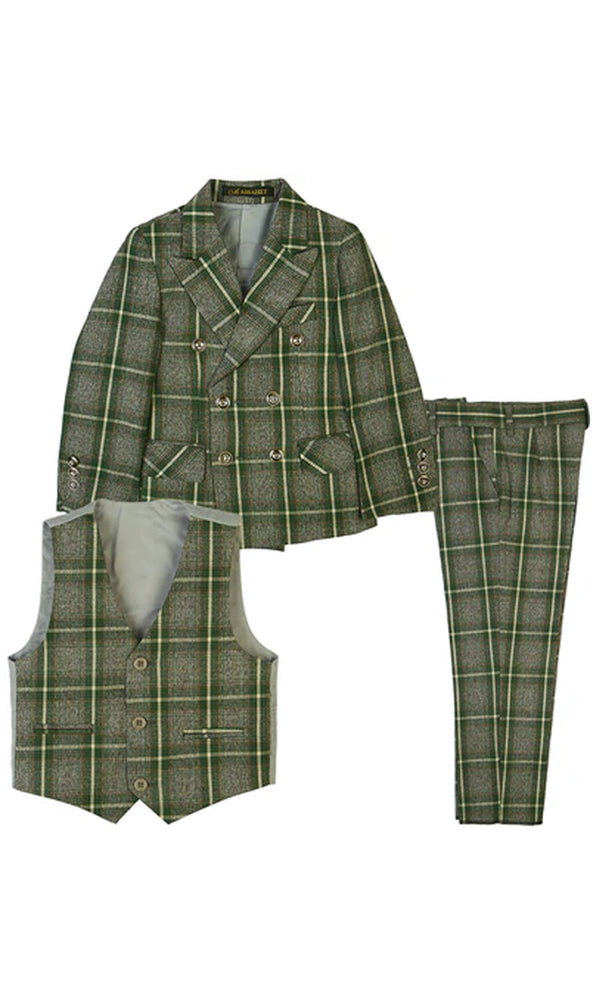 Boys 3 Pcs Coat Suit - 0294416