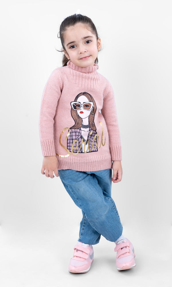 Girls Turtleneck Sweater - 0316303