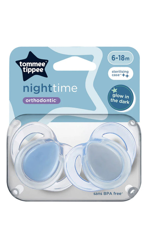 Closer to Nature Night Time 2 Orthodontic Soothers 6-18M - 433362