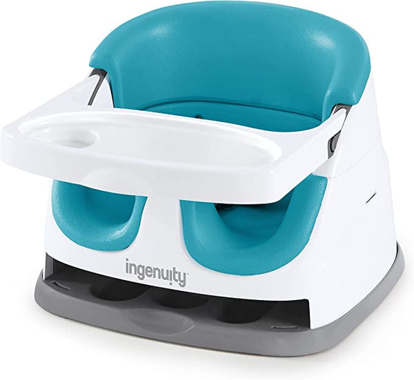 Ingenuity Baby Base 2-in-1 Seat - Peacock Blue - Booster Feeding Seat