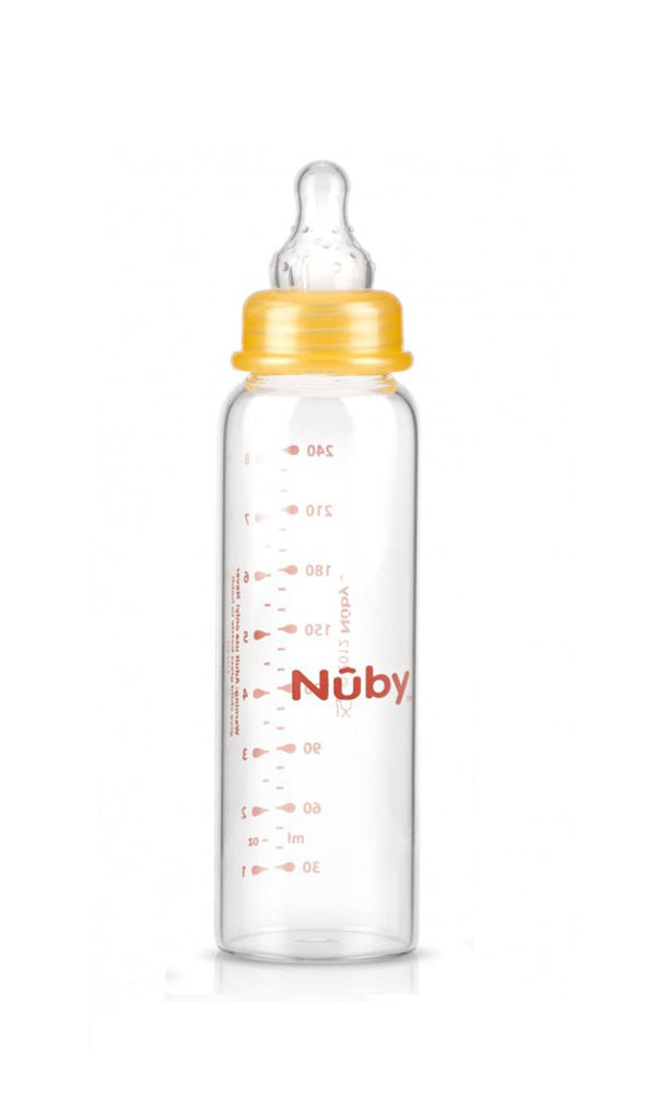 Nuby Natural Glass Bottle - 240ML