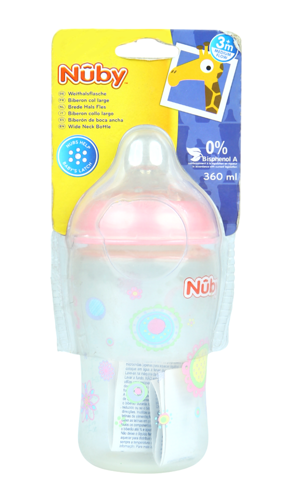 Nuby Medium Flow Bottle +3