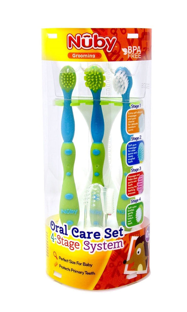 Nuby Toothbrush 3 Pcs - Green