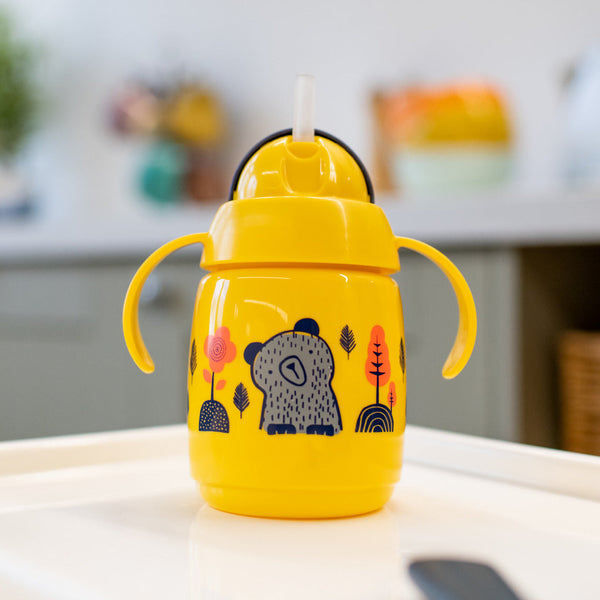 TRNR Straw Cup AL IL Yellow 1X Tommee Tippee 300ML - 447831