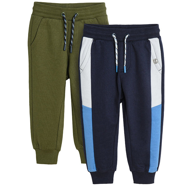 Boy's Sweatpants Navy Blue Green Set 2 Pcs CC CCB2510918 00