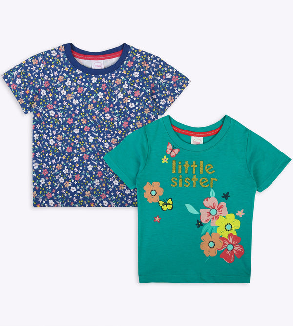 Girls T-Shirt Pack Of 2 - 0281343