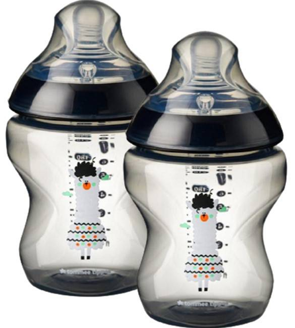 Tommee Tippee 260ml Pack Of 2 Bottle (Black) TT 422585