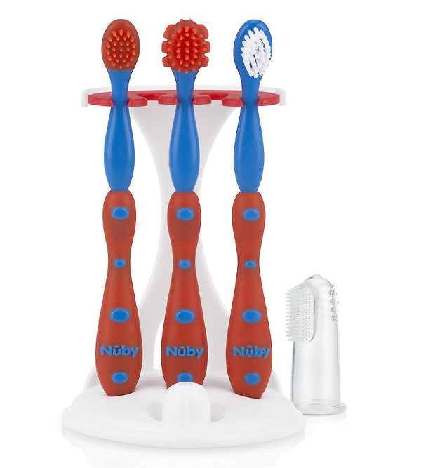 Nuby Toothbrush 3 Pcs - Red