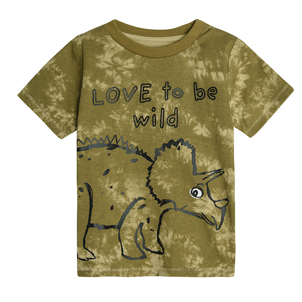 Boy's T-Shirt, dark green CC CCB2410854