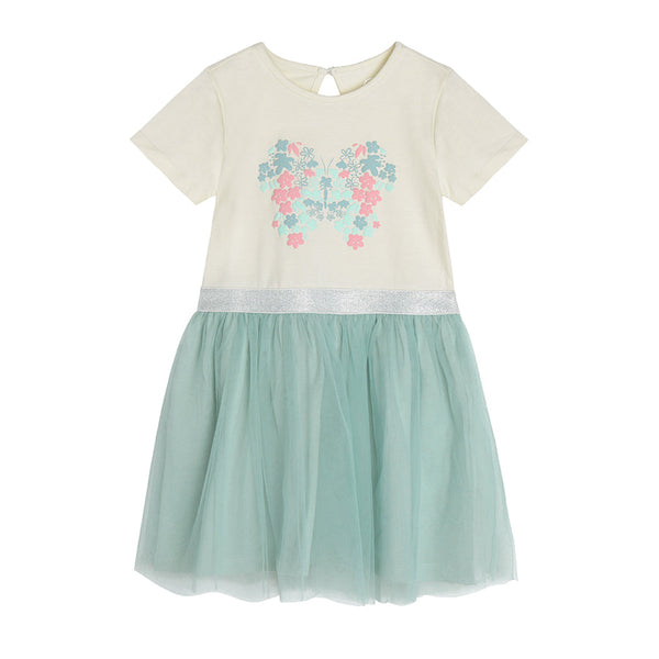 Girl's Dress With Short Sleeves Mix CC CCG2411328