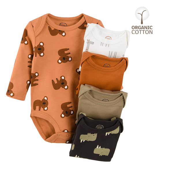 Boy's Set Bodysuit With Short Sleeves Mix Set 5 CC CUB2400877