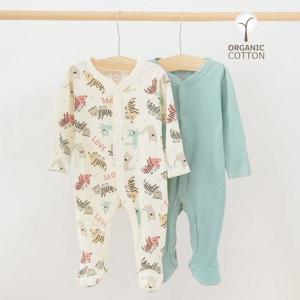 Baby Clown Organic Cotton Mix Animals Set 2 Pcs CC CUG2500360 00