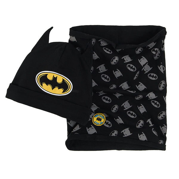 Boy's Set Cap Snood Black Batman CC LAB2400448