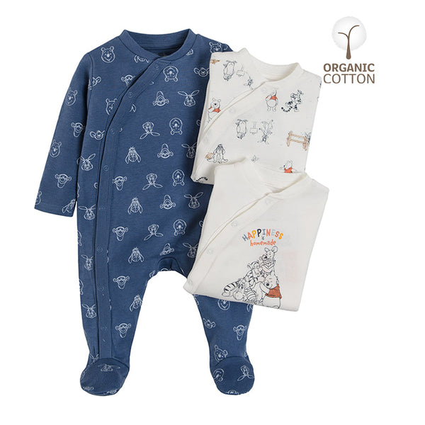 Boy's Romper Organic Cotton Set 3 Pcs CC LUB2400579