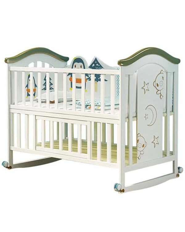 Mom Squad Baby Cot (White) WBB 716 (0242599)