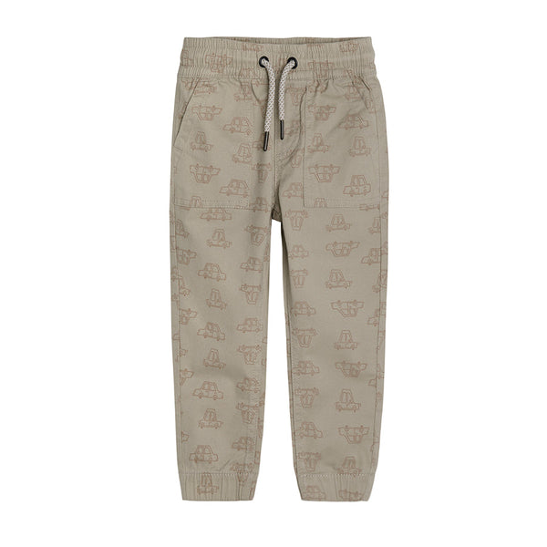 Boys Cloth Pants Jogger Beige Cars CC CCB2410218