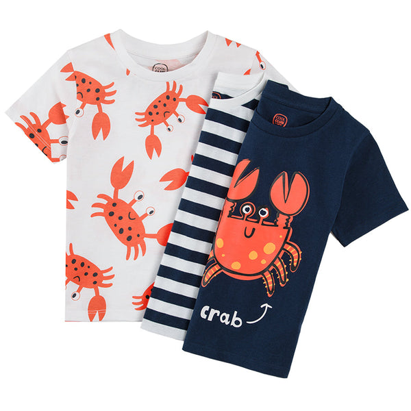 Boy's T Shirt Mix Animals Set 3 Pcs CC CCB2412078 00