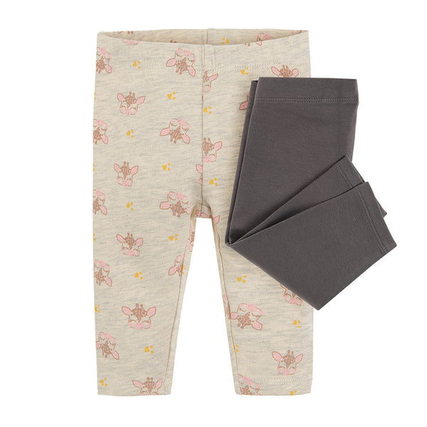 Jeggings For Girls Ecru Set 2 Pcs CC CCG2401776 00