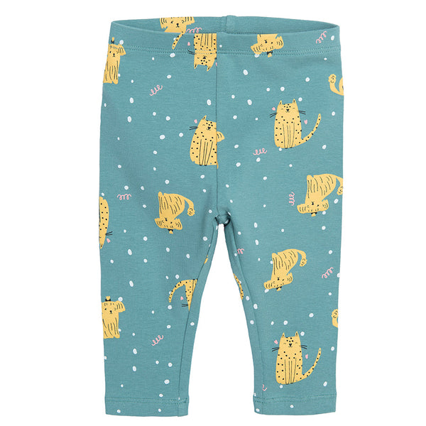 Girl's Leggings Green CC CCG2500869