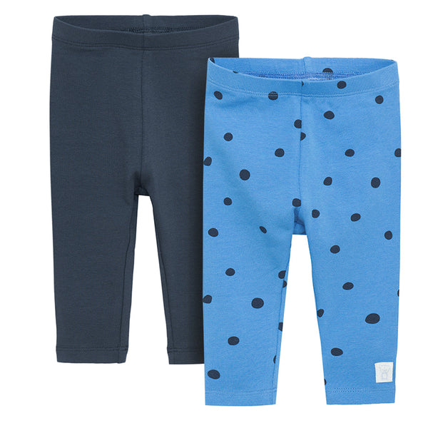 Girl's Leggings Navy Blue Blue Set Of 2 CC CCG2500879 00