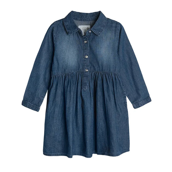 Girls Denim Dress With Long Sleeves CC CJG2410759